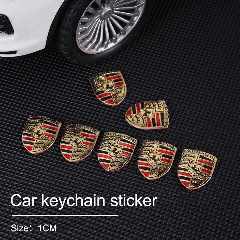 lczcr3 Car Logo Creative Sticker For Car Remote Control Key for Porsche Boxster Cayman Cayenne 911 Macan Panamera courtesy Car Stickers