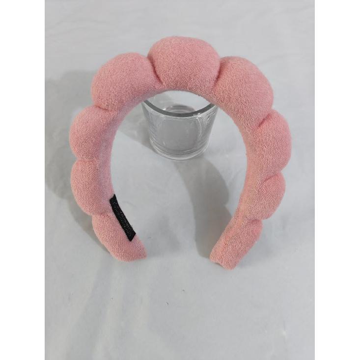 Women's Cloud Spa Headband, Soft Terry Cloth Hairband for Face Wash Makeup Workout