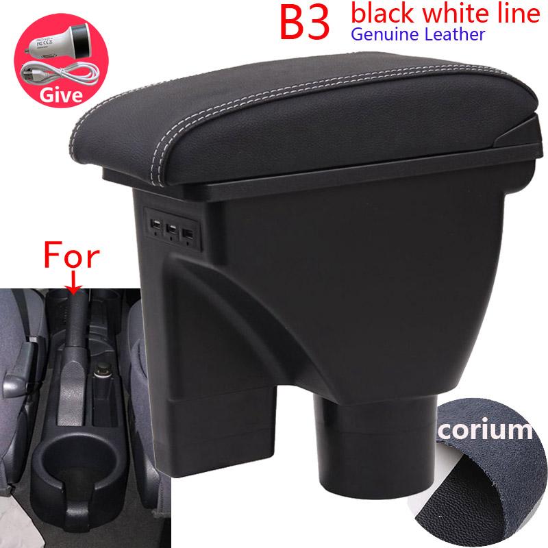 For Hyundai Getz Armrest box Car Storage Box Car Accessories  Interior Details Retrofit parts PU Leather Easy Installation