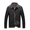 Chaqueta de Cuero Sintético Premium para Hombre Estilo Motero Abrigo de Piel para Motocicleta Corte Ajustado Ropa de Abrigo