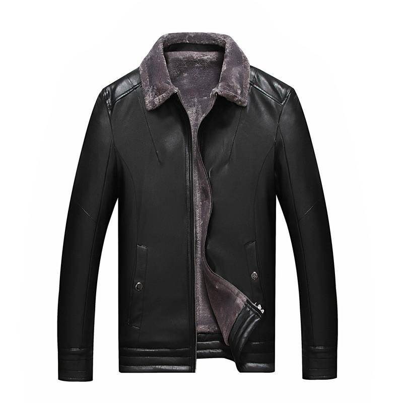 Chaqueta de Cuero Sintético Premium para Hombre Estilo Motero Abrigo de Piel para Motocicleta Corte Ajustado Ropa de Abrigo