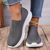 Fashion Casual Slip On Sports Shoes for Women Breathable Soft Sole Knit Sneakers Woman Lightweight Comfortable Walking Shoes Plus Size