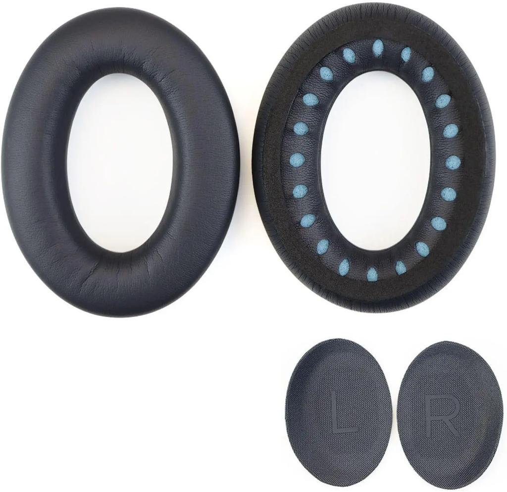 Replacement Ear Pads Cushions for Bose QC45 QuietComfort QC 45 Headphone Softer Protein Leather Earpads