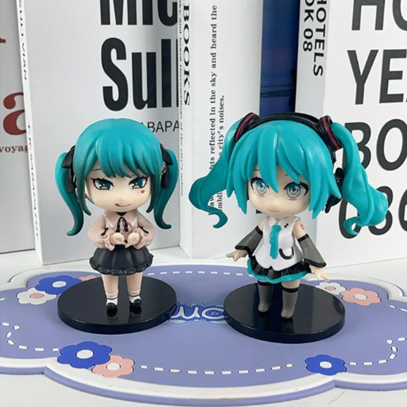 Chibi Hatsune Miku Blind Box Figure - Anime Vocaloid Collectible Model, Cute Desk Decor Surprise Gift for Fans
