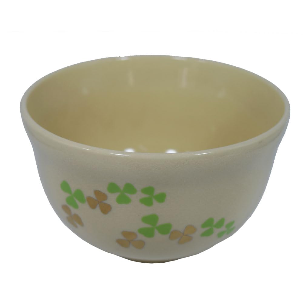 Okadaen Tea Ceremony Practice Set (Tea Bowl, Clover Chasen, Chasen Straightener, Tea Scoop, Matcha Canister)