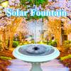 1PCS Solar Fountain Pump with 6 Nozzles Solar Fountain Solar Bird Bath Fountain for Outdoor Garden Swimming Pool Garden