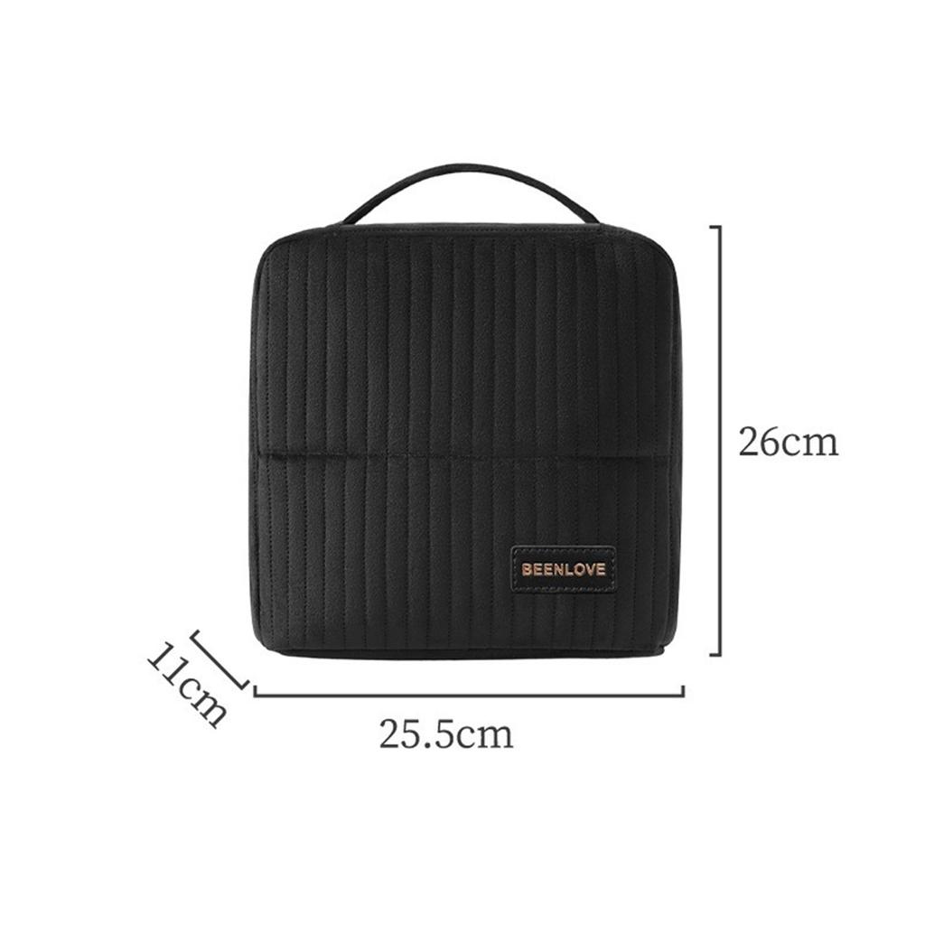 Standing-style Makeup Box, Large-capacity Portable Cosmetics Storage Box, Travel Makeup Bag, Ladies' Portable Cosmetics Box With Handle