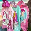 Children's Microfiber Hooded Bath Towel Cloak - Quick-Dry & Absorbent