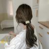 Duowei Jewelry Style Simple Matte Wood Grain Girl Ponytail Hair Band Geometric Arc High Elastic Female Headrope