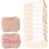 20/40/60pcs Transparent Invisible Socks Women Summer Thin Boat Socks Non-slip High Heels Slippers Seamless Ice Silk Ankle Sox