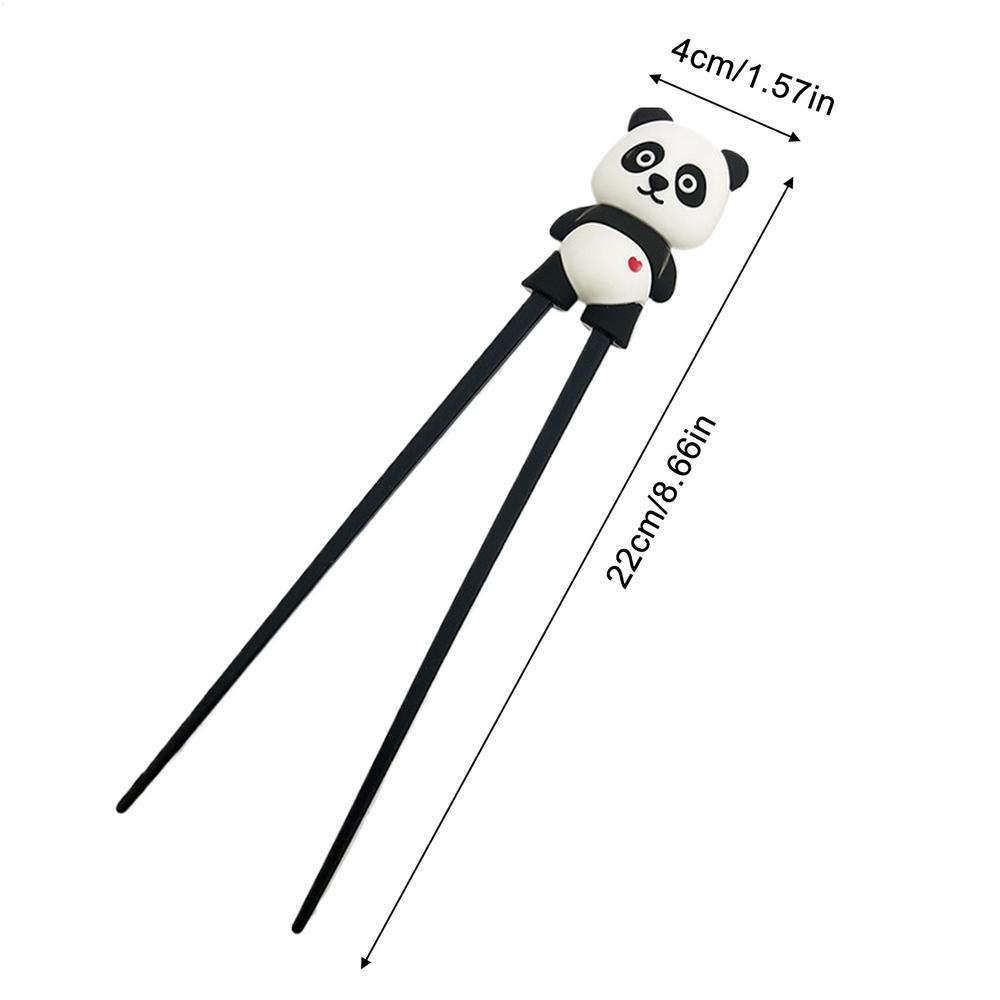 Dětské hůlky 1 pár Roztomilá zvířátka Učící hůlky pro děti Kreslené hůlky Tréninkové hůlky Dětské nádobí