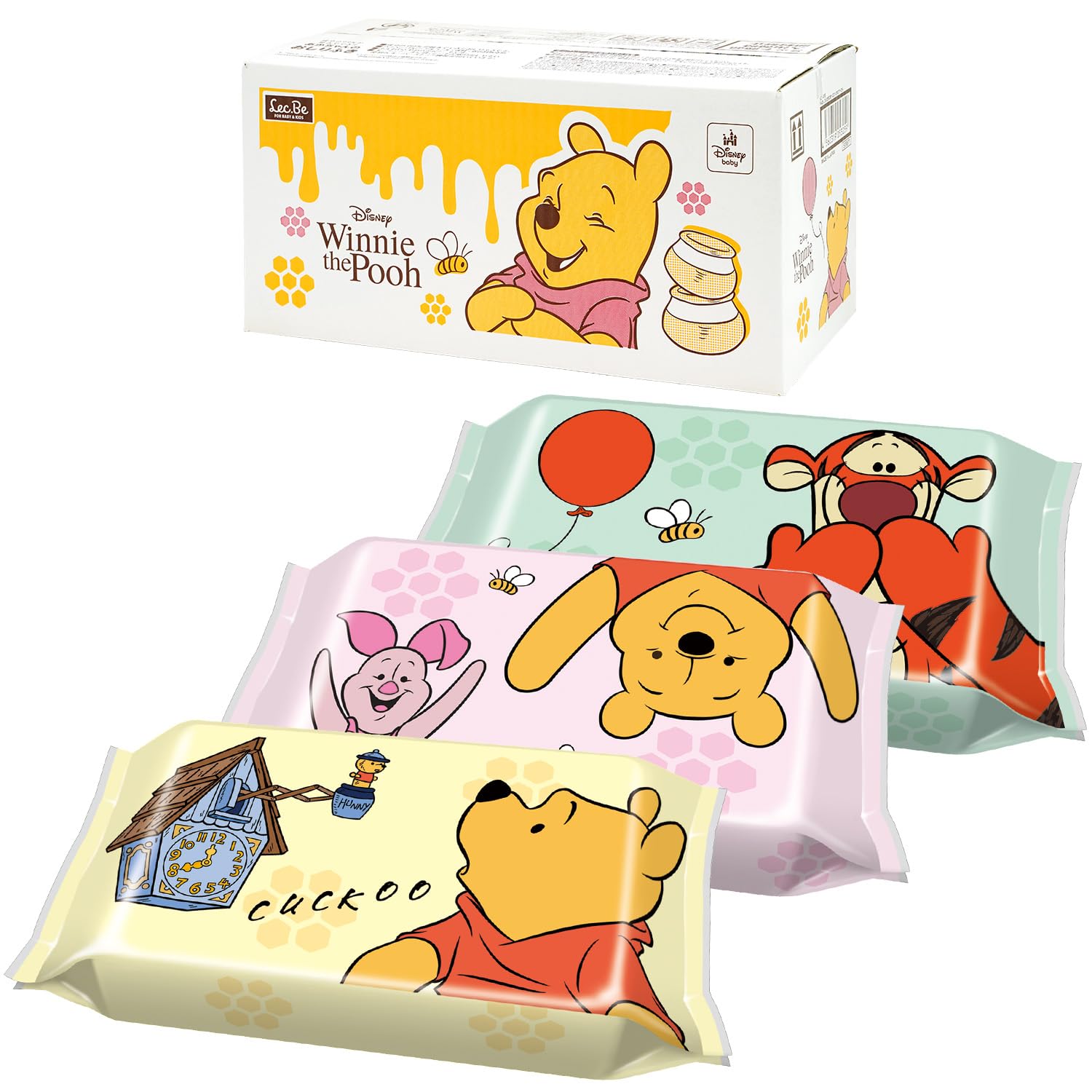 

LEC Disney Pure Water Baby 80 sheets x 20 packs the 1600 sheets Soft Sheets Made in Japan 99% Wipes, (Winnie Pooh) / / / Additive-Free / белый