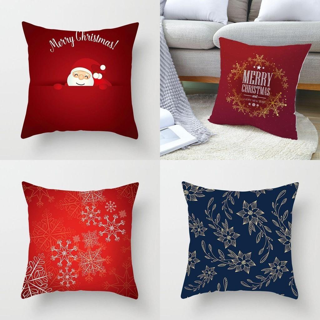 Stylish Christmas Cushion Cover Ideal For Living Room And Couch With Bright Prints