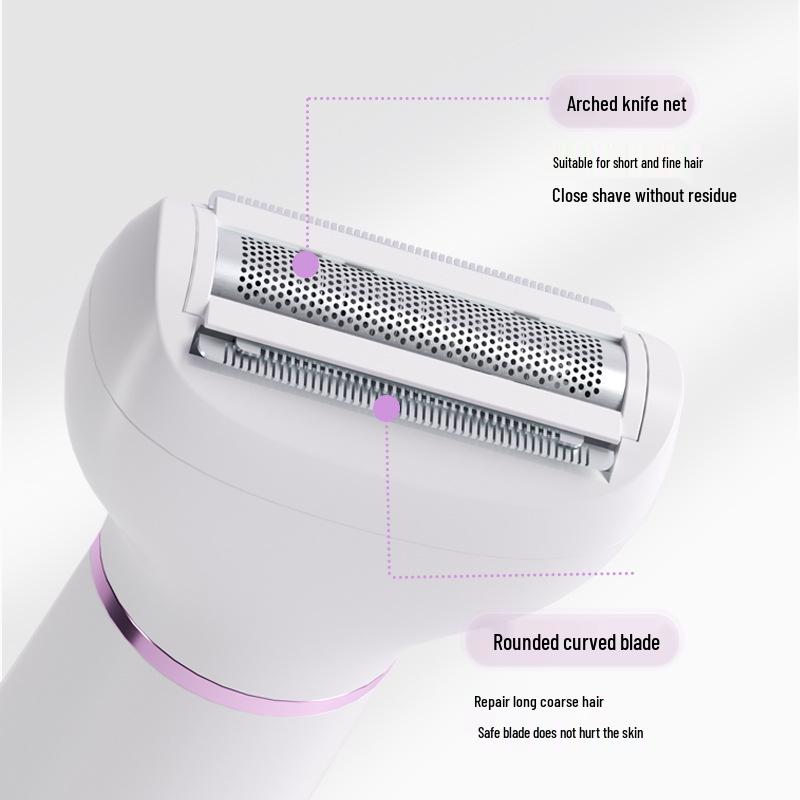Elektrischer 5-in-1-Rasierer für Damen: Multifunktionale Haarentfernung für Achseln, Beine und den Intimbereich