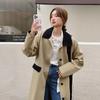 In Winter, The New Age-Reducing Versatile, Comfortable And Skin-Friendly Leisure Improves The Quality And Color Matching Long Trench Coat