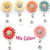 Mix Color Acrylic Sunflower Badge Holder Office Accessory