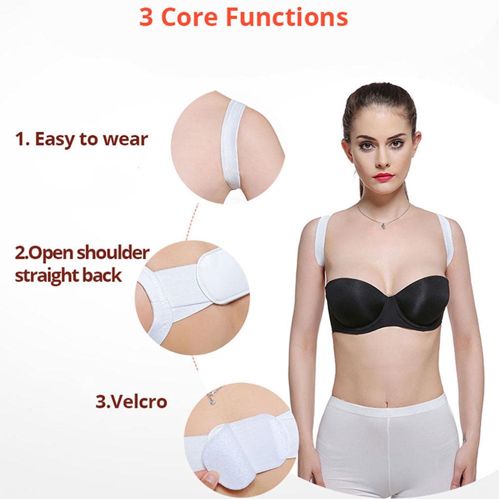 Rückenhaltungskorrektor Verstellbare Größe Unisex Unsichtbarer Rücken Schulter Orthese Wirbelsäulenstütze Korrekturgürtel Zuhause Büro Fitnessstudio Sport