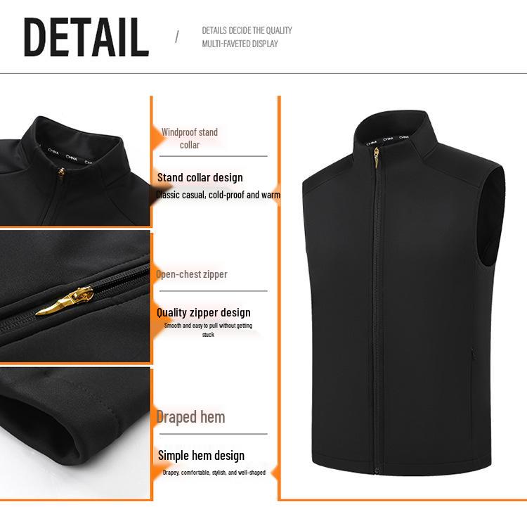 Unisex Autumn-Winter Wushu Sports Vest - Plus Velvet, Cotton, Customizable for Men & Women - Ideal for Running & Training