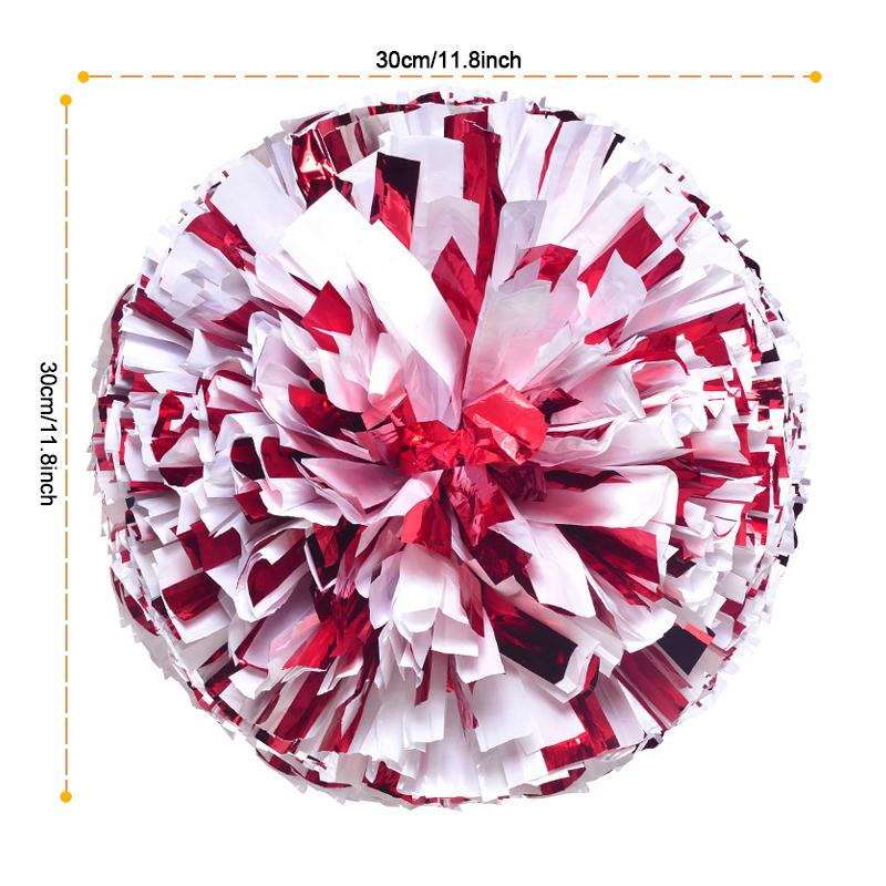 Cheerleader Pom Poms School Games Celebration Competition Vocal Dance Party Concert Match Ball Pompom Ball 2PC Party Decoration