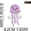 Black Fox Marine Life Cartoon Embroidered Patches for Children's Bags