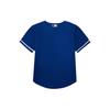 Nike Logo Letter Pattern Single Row Button Round Neck Short Sleeve T-Shirt Kids Tops Blue DZ3696-483