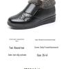 Winter Non-Slip Velvet Flat Boots for Middle-Aged & Elderly Women - Warm, Waterproof, Low-Top Grandma Shoes