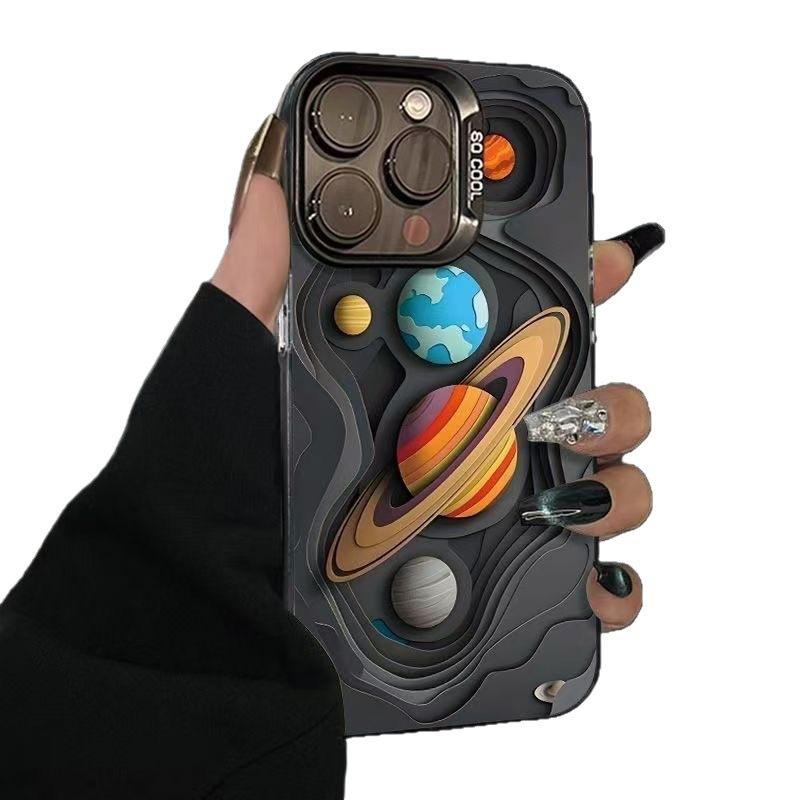 Universe and Planet Applicable iPhone 17 Pro Max Phone Case, Personalized and Energetic Case for iPhone 16/15/14, Text 13