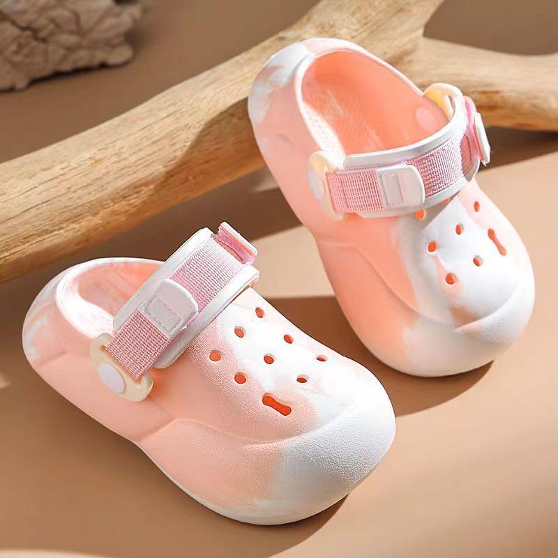 Kids' Cute Cartoon Closed-Toe Sandals – Soft Sole Outdoor Shoes for Boys and Girls, Sizes Small to Large