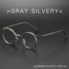 Retro Brand Design Luxury Round Frame Glasses Frame for Men Women Ultralight Stainless Steel Alloy Anti Blue Light Eyeglasses