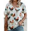 Plus Size Women's T-Shirt Boho Harajuku Graphic Print Summer Short Sleeve Casual Tops Street Fashion T-Shirt Female Clothing
