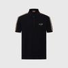 [Simple Hot Diamond Fashion Stripe] Spring and Summer Casual Breathable Polo Shirt with Flip Collar and Short Sleeve for Men