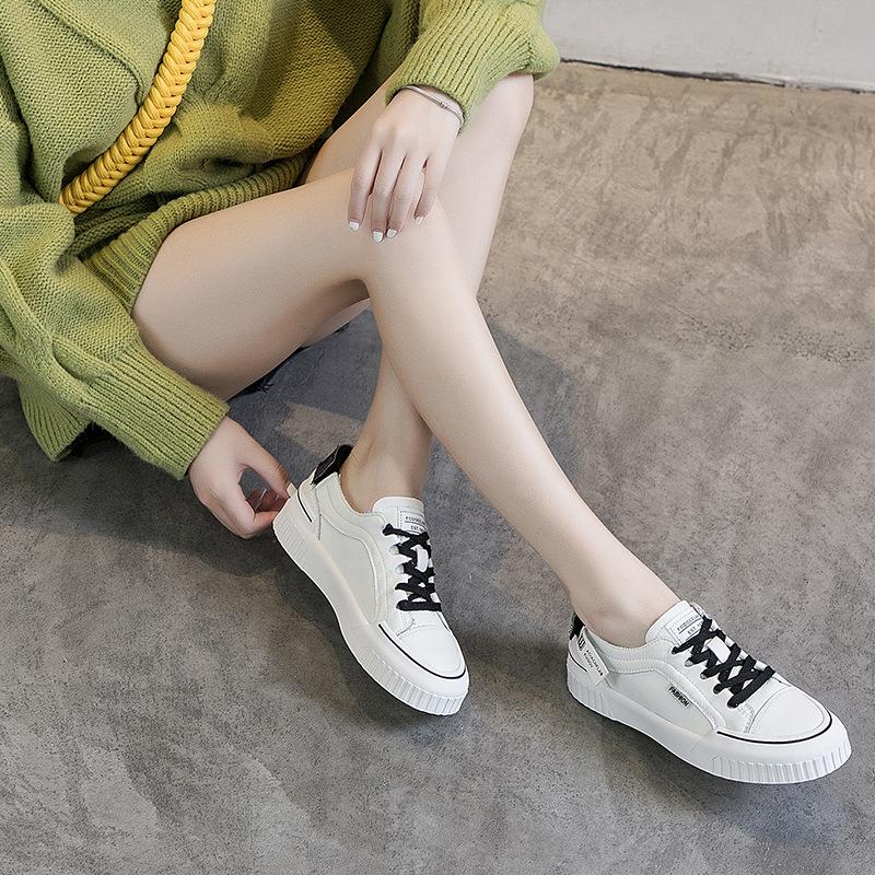 Flat-bottomed leather women's summer new student versatile casual fashion single shoes women