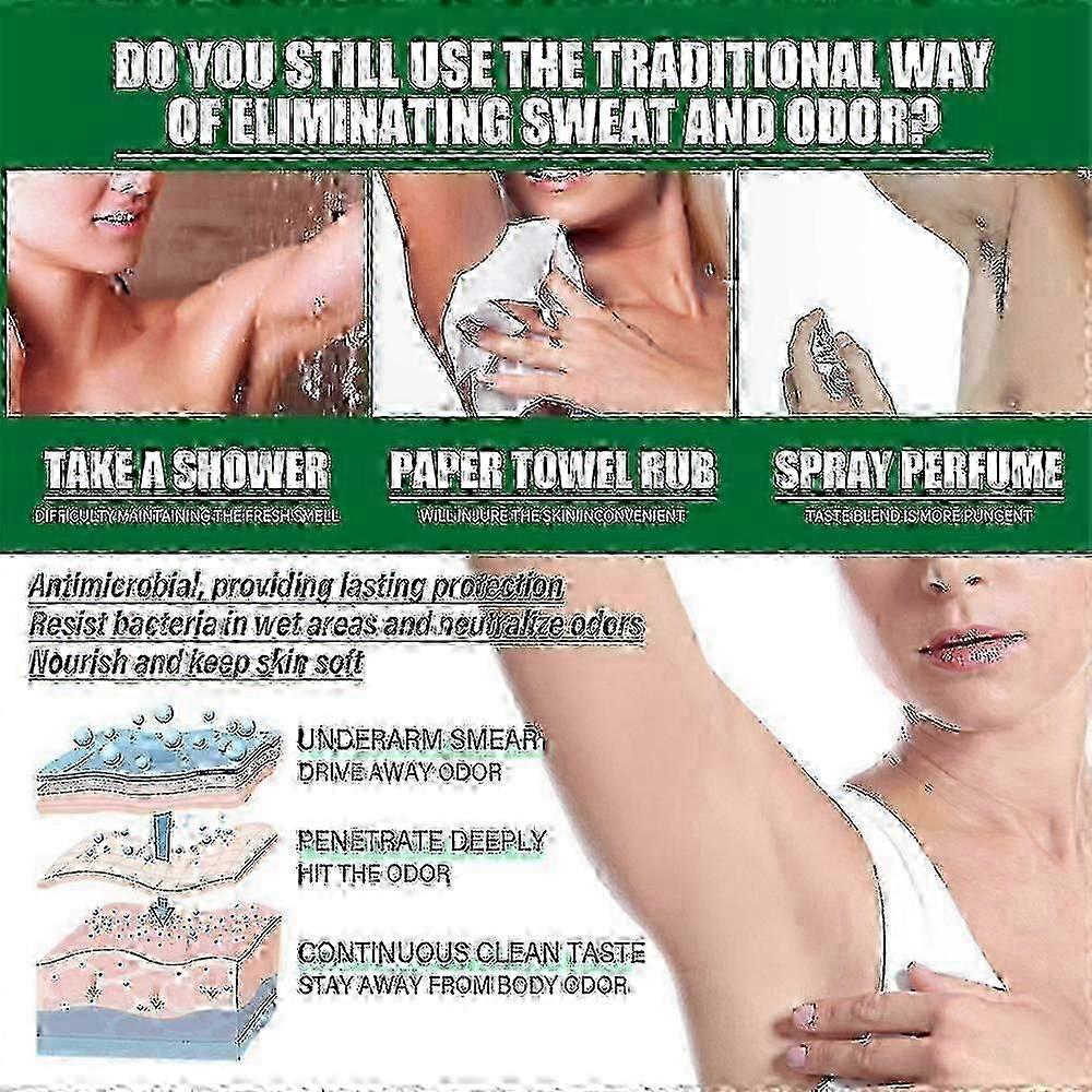 2X Underarm Care Odor Cream Deodorant Cream Herbal Body Odor Cream Remover 2025.