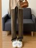 Wide Leg Pants for Spring and Autumn, Loose Straight Leg with Velvet Lamp Core, Children's Velvet Pants