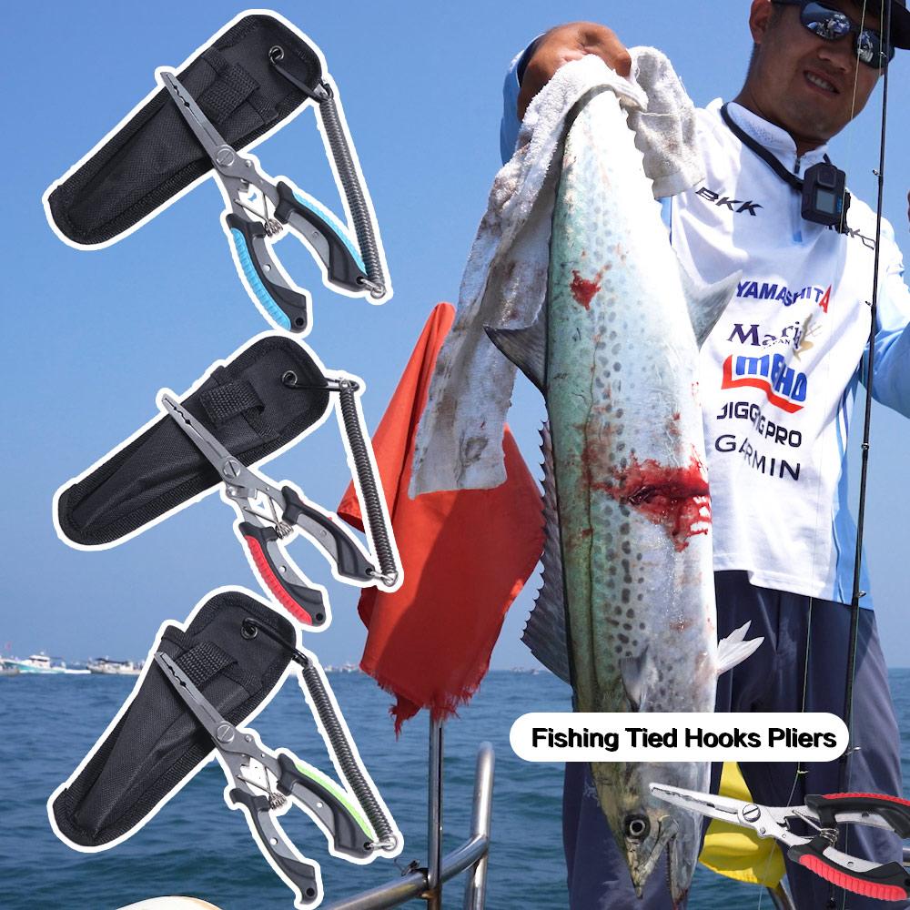 Anti-slip Fishing Tied Hooks Pliers Ergonomics Cut Fishing Line Equipment  Fishing Tools