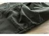 Men's Trendy Korean Solid Color Cuffed Overalls - Casual Spring/Autumn Loose Work Pants