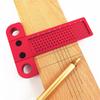 Aluminum Alloy Woodworking Scriber Ruler 100mm Length Precision Line Drawing Ruler  For Carpenters