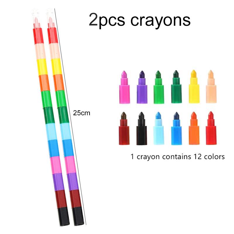1~5pack Drawing Pen Crayon Marker Ball-point Pen Multiple Colors Suitable for Paper Non-woven Canvas Painting School Supply TMZ