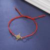 Stainless Steel Witch Knot Pendant Bracelet for Women Men Jade Cord Rope Bracelets Wicca Witchcraft Amulet Jewelry Gift