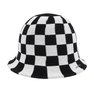 CAPTEN [AG23UKK004] Agatha Lace Knit Bucket Hat/Checkerboard Knit Bucket Hat