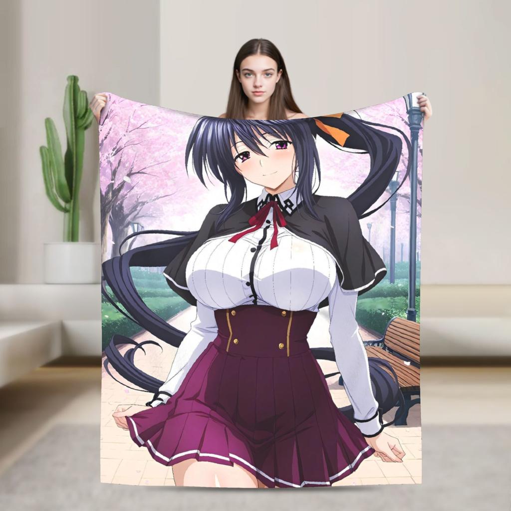 High School DxD  Blanket Quality Warm  Bedding Throws Winter Girls Boys Couch Bed Funny Bedspread