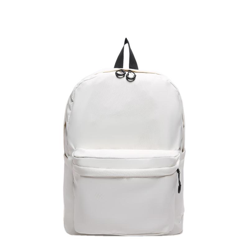 

Рюкзак большой вместимости, рюкзак для поездок на работу, легкий и универсальный, однотонный дорожный рюкзак one size белый