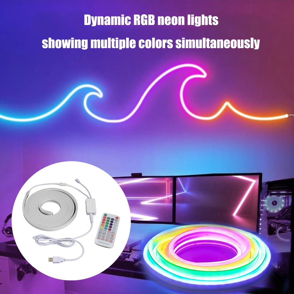 Waterproof Outdoor Sound Controlled Atmosphere Neon Marquee With Colorful Gaming Room Balcony Indoor Atmosphere Light Strip