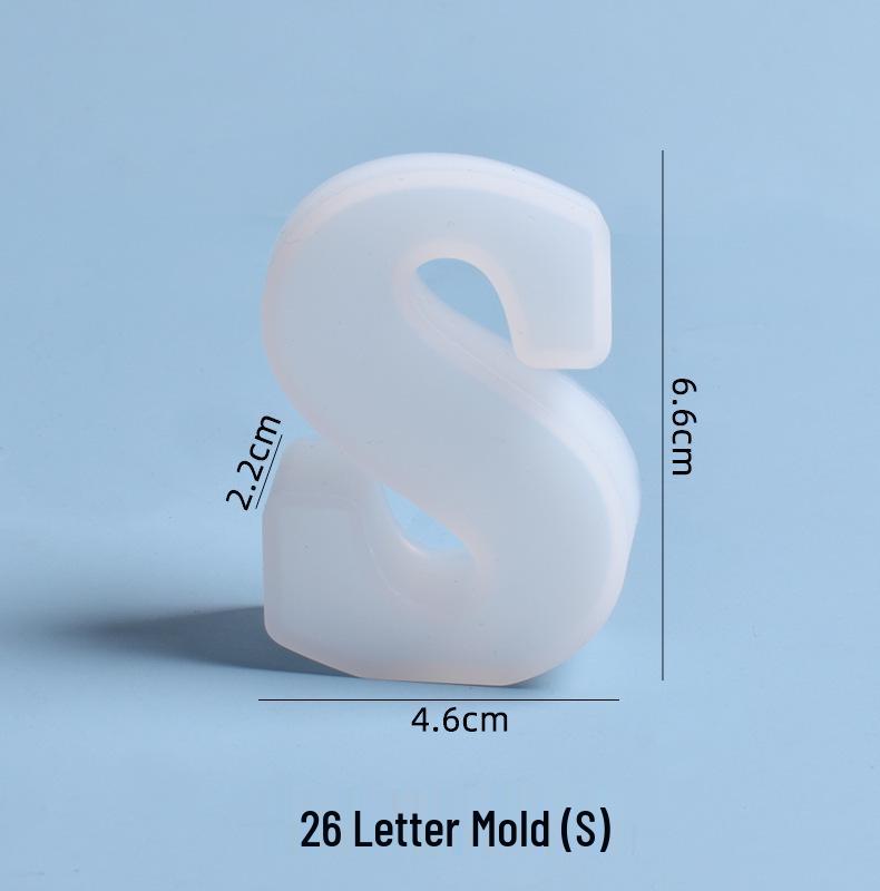 Crystal Epoxy Silicone Molds: 26 English Letters for Creative DIY Ornaments and Decorations