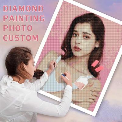 Diamant-Malerei 5D Foto benutzerdefinierte volle Runde Bohrer Kreuzstich Kits Bild von Strass Home Dekoration
