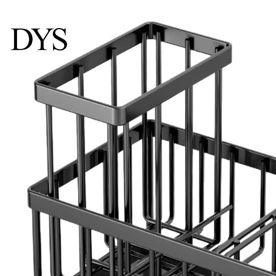 Steel Wool Storage Stand Sink Caddy Organizer with Drain Tray, Durable Carbon Sponge Holder, Space Saving Rack Detachable for Dishwashing Brushes And