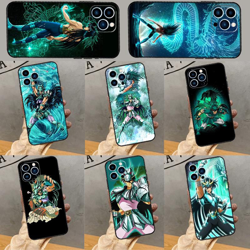 Saint Seiya Shiryu Telefoonhoesje Voor iPhone 16 Pro Max 15 14 13 11 12 Pro Max Plus 12 13 Mini XR 16e Funda Cover