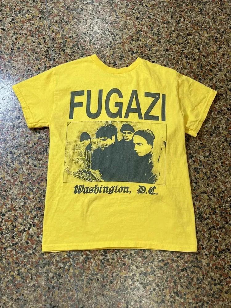 винтажная футболка fugazi футболка группы репринт унисекс футболка Унисекс футболка S