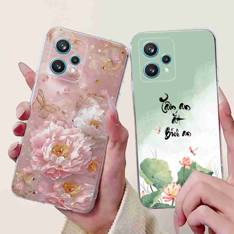 For Oppo Realme 9 Pro+ RMX3392 Case Fashion Painting Soft Silicone Cover For Realme 9Pro Plus RMX3393 6.43" Flower Phone Shell