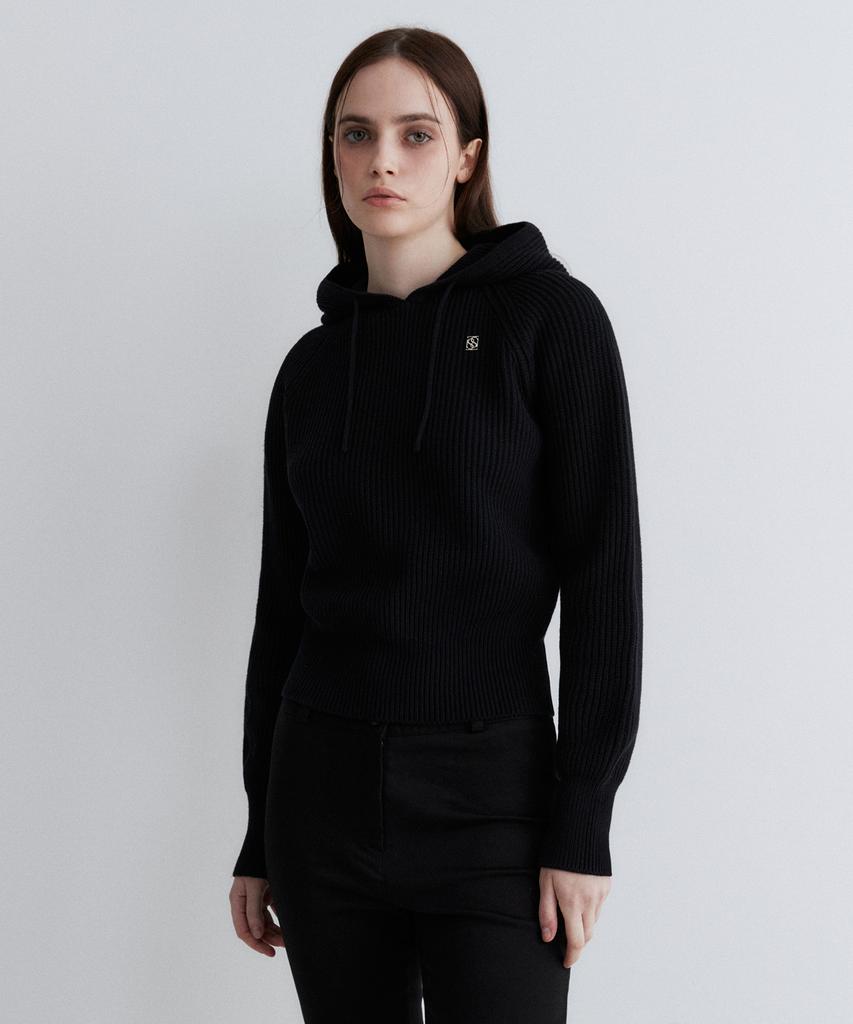 SUARE WOMEN 100% Cotton Crop Hooded Knit - 5 Colors
